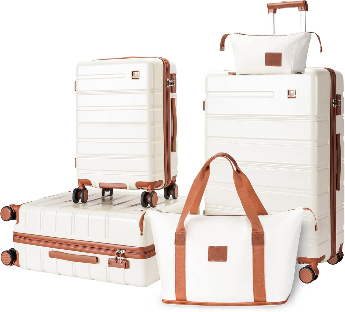 Carry on Luggage, PC Hard Shell Suitcase 22x14x9 Airline Approved TSA Lock YKK Zippered Double Spinner Wheels Lightweight Suitable for Men and Women, 20 Inch Silver
