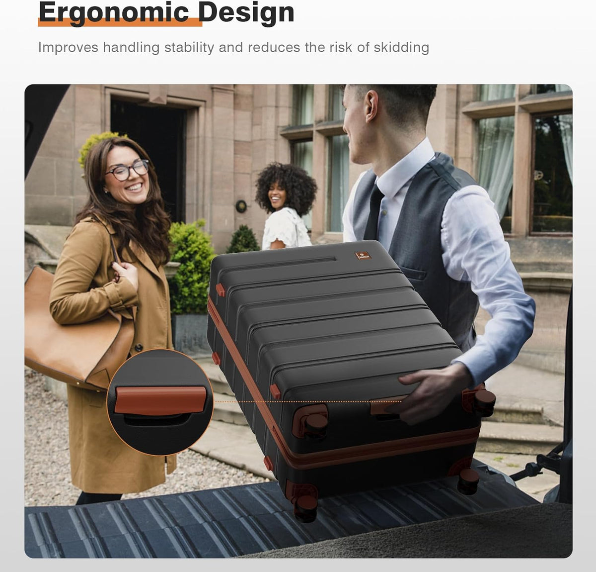 Carry on Luggage, PC Hard Shell Suitcase 22x14x9 Airline Approved TSA Lock YKK Zippered Double Spinner Wheels Lightweight Suitable for Men and Women, 20 Inch Silver