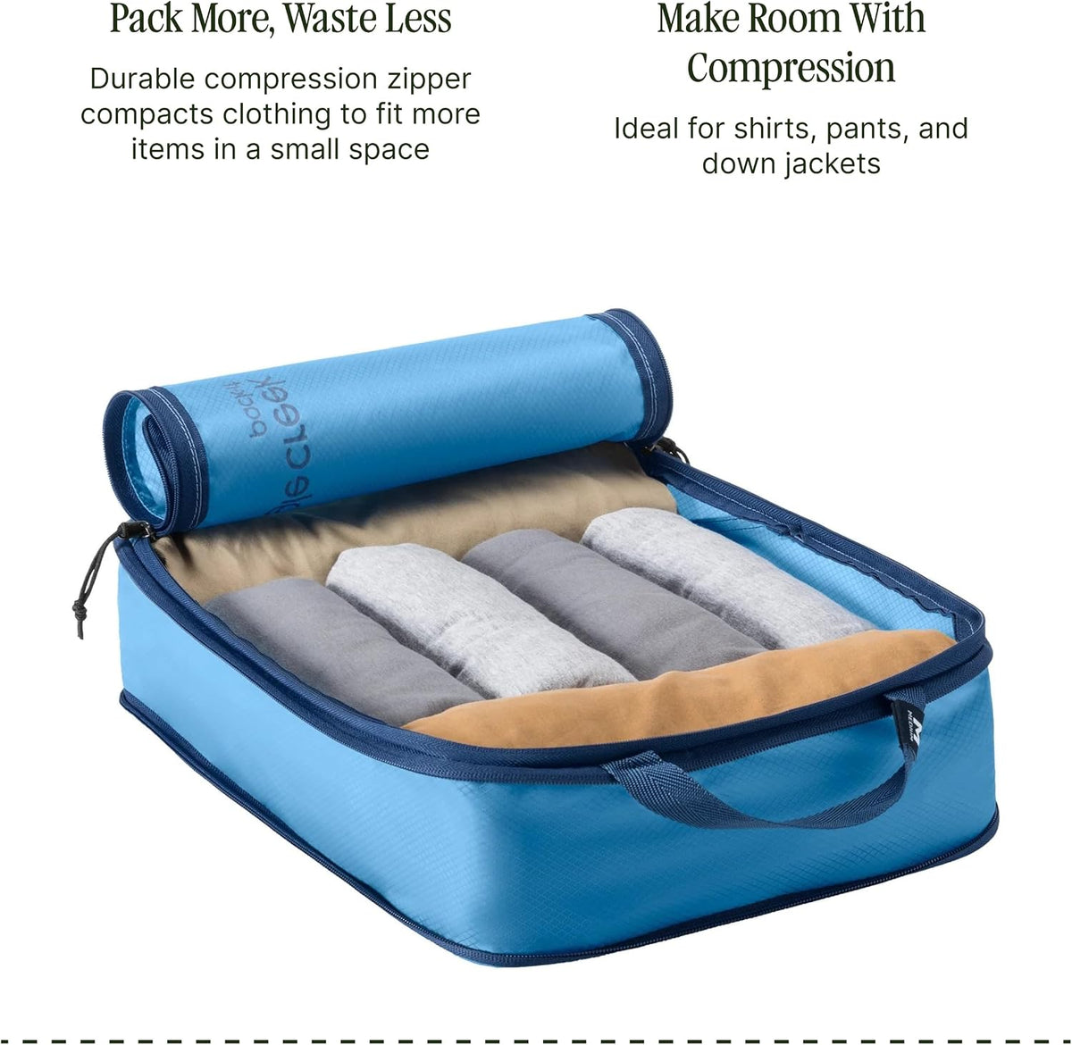 Pack-It Specter Compression Packing Cubes - Durable, Ultra-Lightweight and Water-Resistant Ripstop Fabric Suitcase Organizer Bags for Clothing and Gear