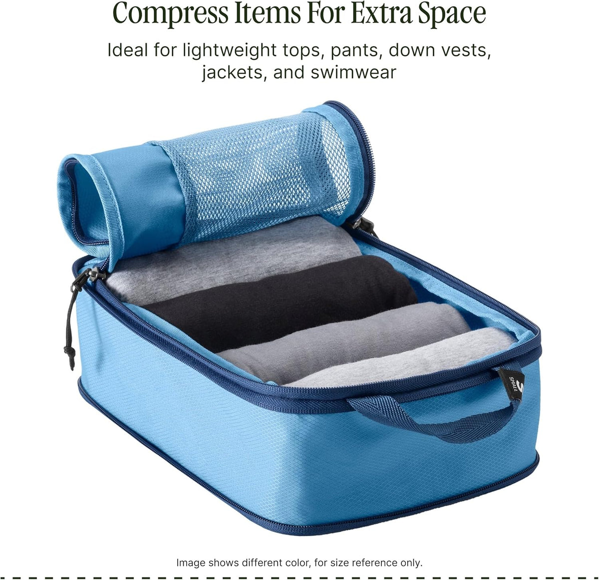 Pack-It Specter Compression Packing Cubes - Durable, Ultra-Lightweight and Water-Resistant Ripstop Fabric Suitcase Organizer Bags for Clothing and Gear