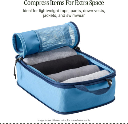 Pack-It Specter Compression Packing Cubes - Durable, Ultra-Lightweight and Water-Resistant Ripstop Fabric Suitcase Organizer Bags for Clothing and Gear