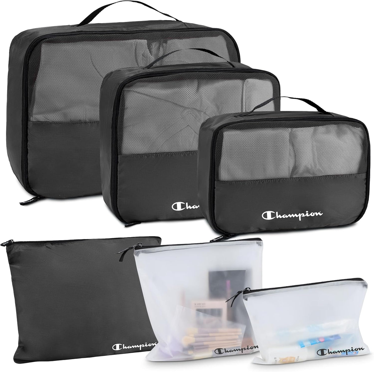 Packing Cubes for Travel – 6 pc Packing Cubes Set for Suitcases, Space-Saving Packing Organizers