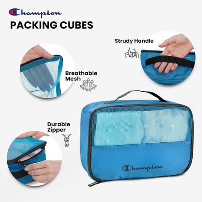 Packing Cubes for Travel – 6 pc Packing Cubes Set for Suitcases, Space-Saving Packing Organizers