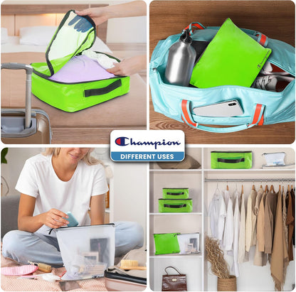 Packing Cubes for Travel – 6 pc Packing Cubes Set for Suitcases, Space-Saving Packing Organizers
