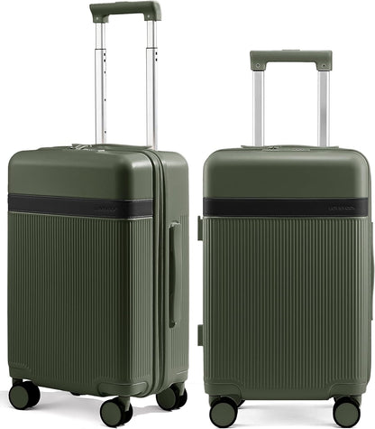 Hard Shell Carry On Luggage 22x14x9 Airline Approved with Removable Lining,22 Inch Carry On Suitcase with Spinner Wheel TSA Lock,Lightweight Checked Luggage for Men Women Travel Business Trip
