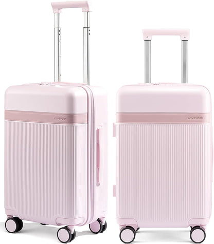 Hard Shell Carry On Luggage 22x14x9 Airline Approved with Removable Lining,22 Inch Carry On Suitcase with Spinner Wheel TSA Lock,Lightweight Checked Luggage for Men Women Travel Business Trip