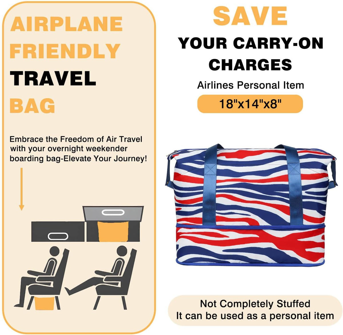 Expandable Travel Duffel Bags for Women Large - Gym Bag Waterproof Floral Weekender Beach Tote Carry on Bag with Luggage Sleeve for Spirit Airlines Personal Item Bag Overnight Mom Hospital Duffels