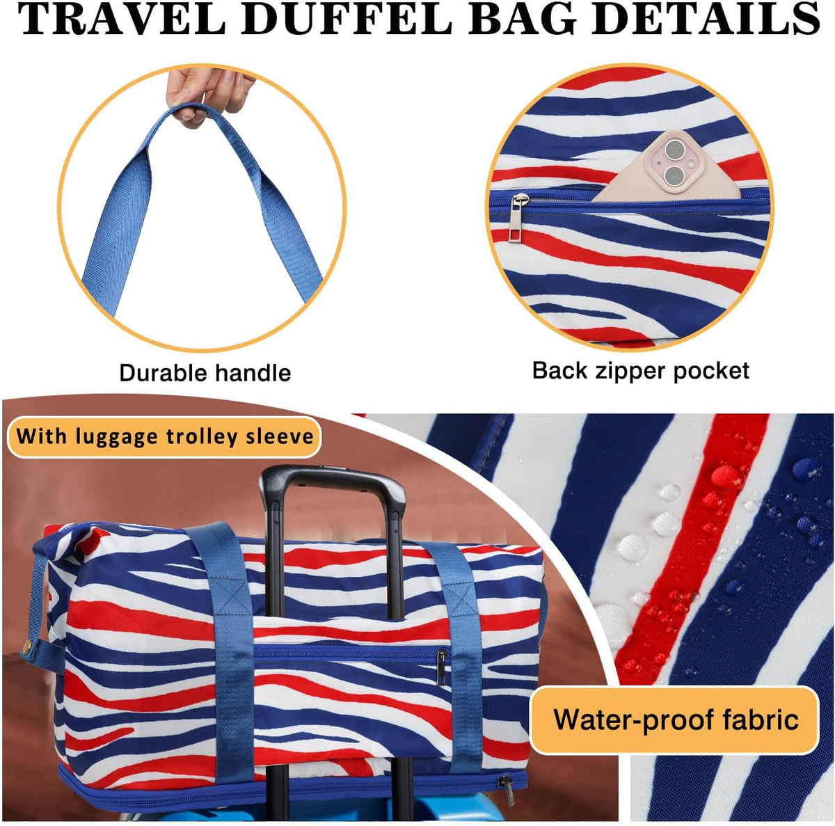 Expandable Travel Duffel Bags for Women Large - Gym Bag Waterproof Floral Weekender Beach Tote Carry on Bag with Luggage Sleeve for Spirit Airlines Personal Item Bag Overnight Mom Hospital Duffels