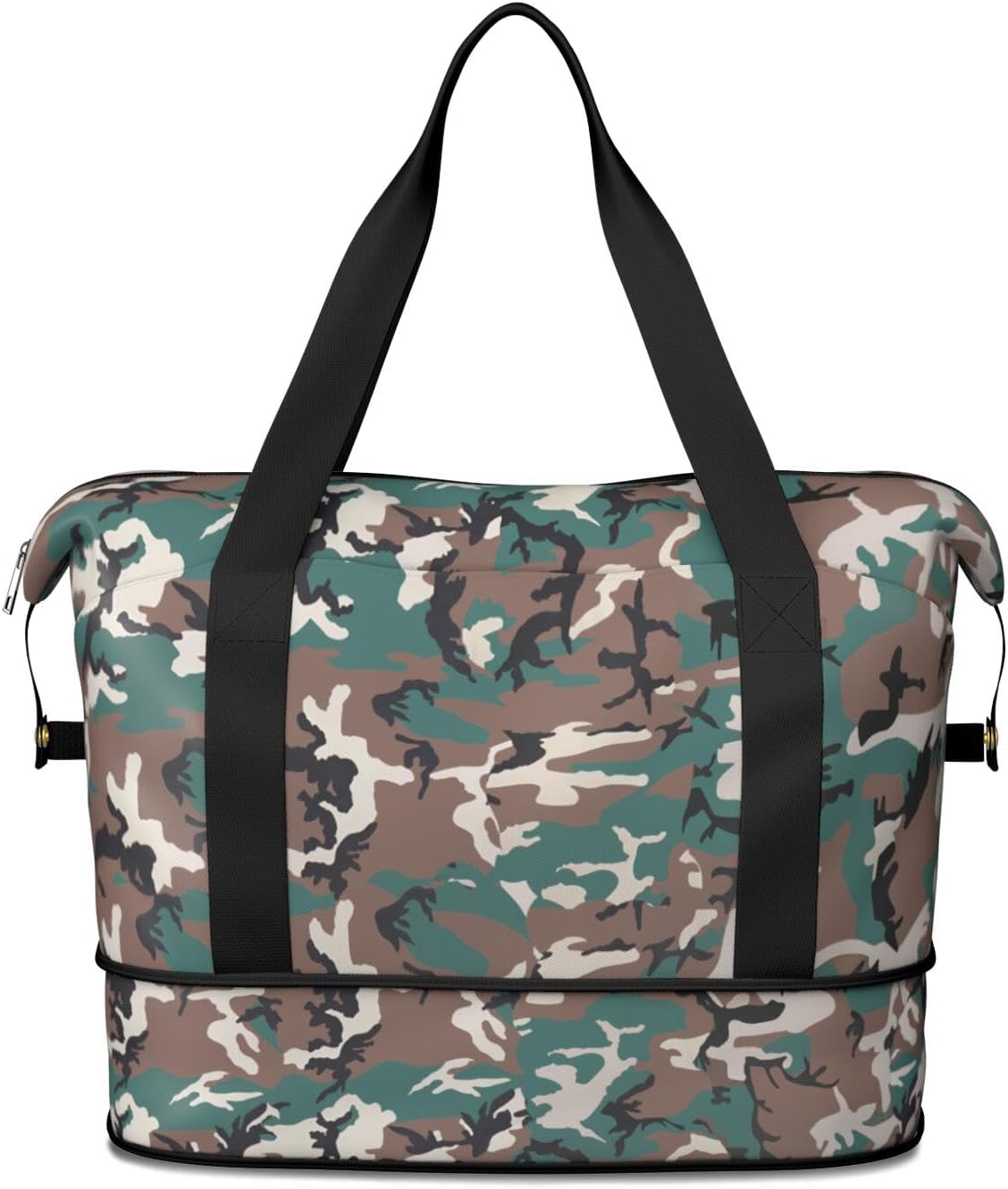 Expandable Travel Duffel Bags for Women Large - Gym Bag Waterproof Floral Weekender Beach Tote Carry on Bag with Luggage Sleeve for Spirit Airlines Personal Item Bag Overnight Mom Hospital Duffels