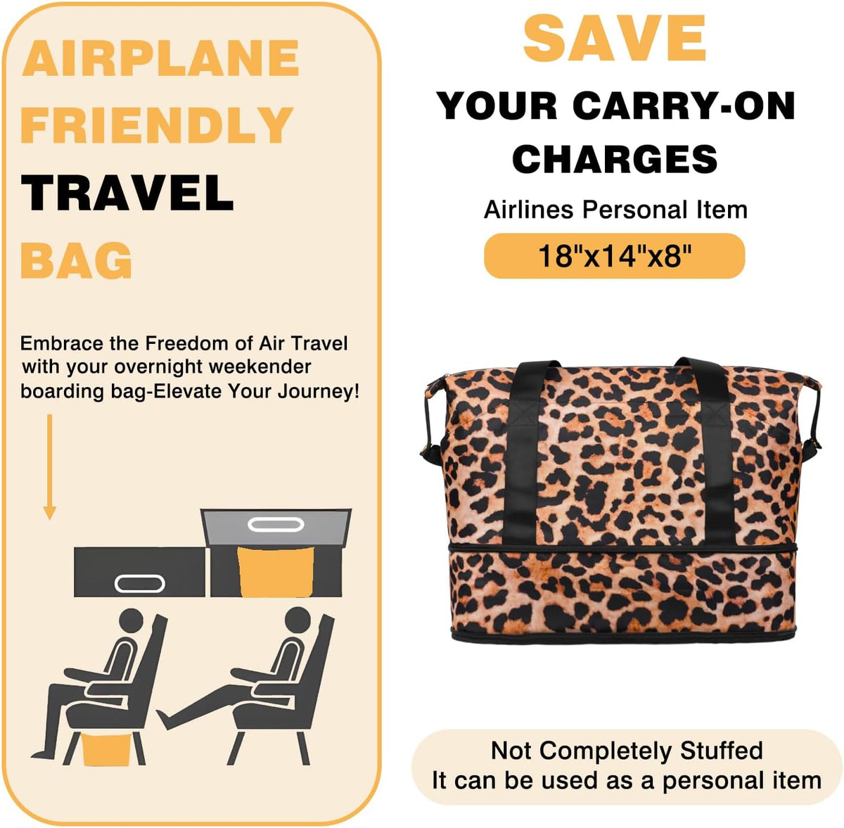 Expandable Travel Duffel Bags for Women Large - Gym Bag Waterproof Floral Weekender Beach Tote Carry on Bag with Luggage Sleeve for Spirit Airlines Personal Item Bag Overnight Mom Hospital Duffels