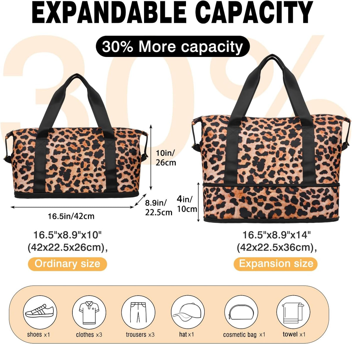 Expandable Travel Duffel Bags for Women Large - Gym Bag Waterproof Floral Weekender Beach Tote Carry on Bag with Luggage Sleeve for Spirit Airlines Personal Item Bag Overnight Mom Hospital Duffels