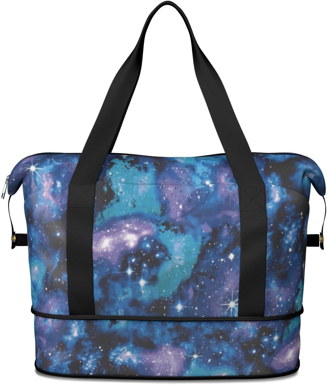 Expandable Travel Duffel Bags for Women Large - Gym Bag Waterproof Floral Weekender Beach Tote Carry on Bag with Luggage Sleeve for Spirit Airlines Personal Item Bag Overnight Mom Hospital Duffels