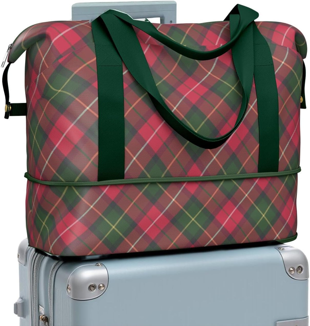 Expandable Travel Duffel Bags for Women Large - Gym Bag Waterproof Floral Weekender Beach Tote Carry on Bag with Luggage Sleeve for Spirit Airlines Personal Item Bag Overnight Mom Hospital Duffels