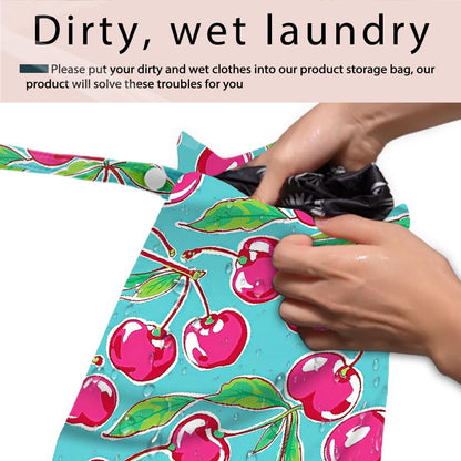 Swimsuit Bag Wet Bags for Travel Reusable Waterproof Dry Bags Diaper Bag Strawberry Fruit Wet Bag for Swimsuit Towels Beach Gym 10.2×12.6 Inches