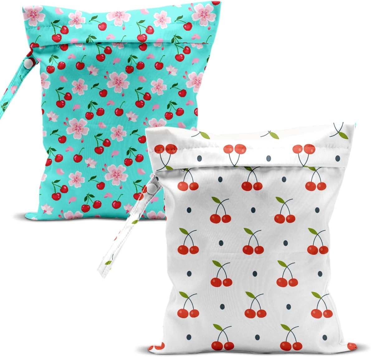 Swimsuit Bag Wet Bags for Travel Reusable Waterproof Dry Bags Diaper Bag Strawberry Fruit Wet Bag for Swimsuit Towels Beach Gym 10.2×12.6 Inches