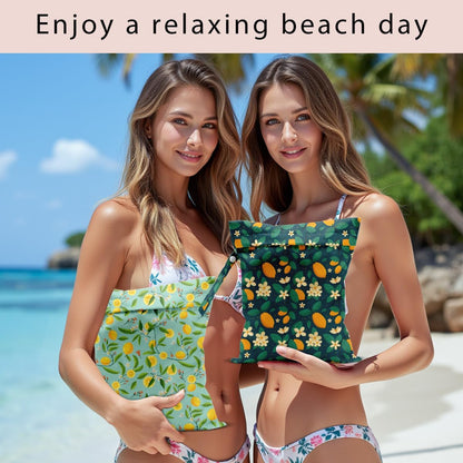Swimsuit Bag Wet Bags for Travel Reusable Waterproof Dry Bags Diaper Bag Strawberry Fruit Wet Bag for Swimsuit Towels Beach Gym 10.2×12.6 Inches