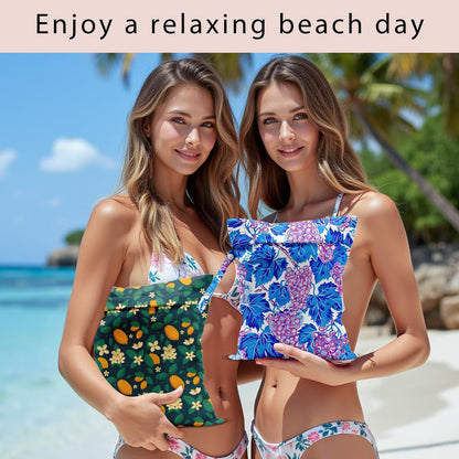 Swimsuit Bag Wet Bags for Travel Reusable Waterproof Dry Bags Diaper Bag Strawberry Fruit Wet Bag for Swimsuit Towels Beach Gym 10.2×12.6 Inches