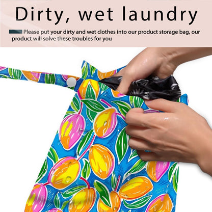 Swimsuit Bag Wet Bags for Travel Reusable Waterproof Dry Bags Diaper Bag Strawberry Fruit Wet Bag for Swimsuit Towels Beach Gym 10.2×12.6 Inches