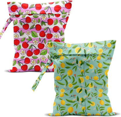 Swimsuit Bag Wet Bags for Travel Reusable Waterproof Dry Bags Diaper Bag Strawberry Fruit Wet Bag for Swimsuit Towels Beach Gym 10.2×12.6 Inches
