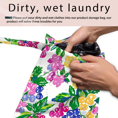 Swimsuit Bag Wet Bags for Travel Reusable Waterproof Dry Bags Diaper Bag Strawberry Fruit Wet Bag for Swimsuit Towels Beach Gym 10.2×12.6 Inches