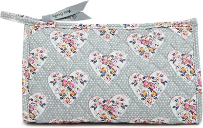Women's Cotton Trapeze Cosmetic Makeup Organizer Bag