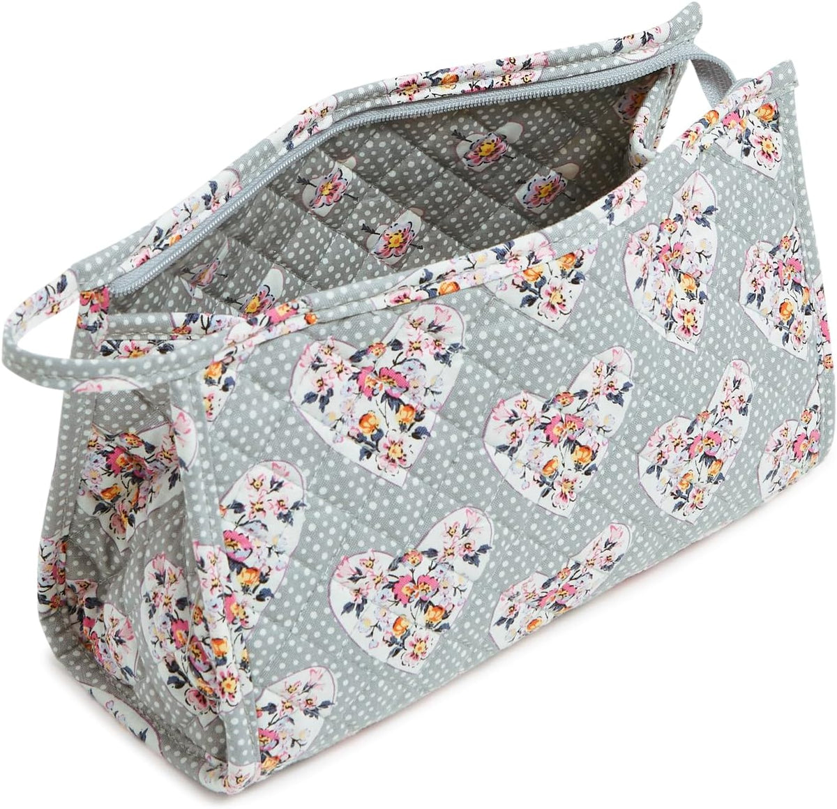 Women's Cotton Trapeze Cosmetic Makeup Organizer Bag
