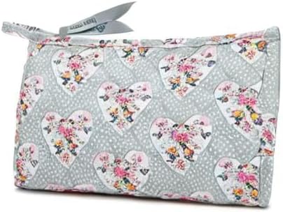 Women's Cotton Trapeze Cosmetic Makeup Organizer Bag