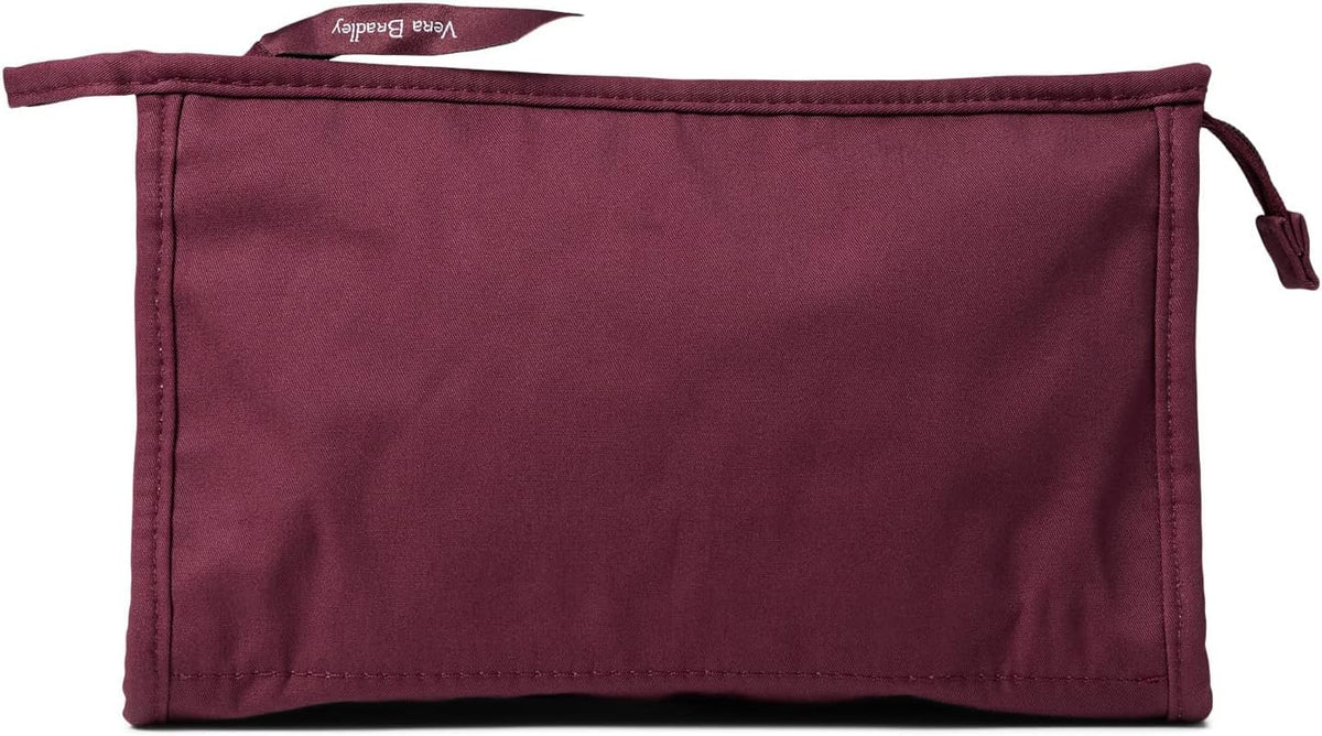 Women's Cotton Trapeze Cosmetic Makeup Organizer Bag