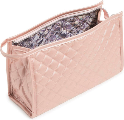 Women's Cotton Trapeze Cosmetic Makeup Organizer Bag