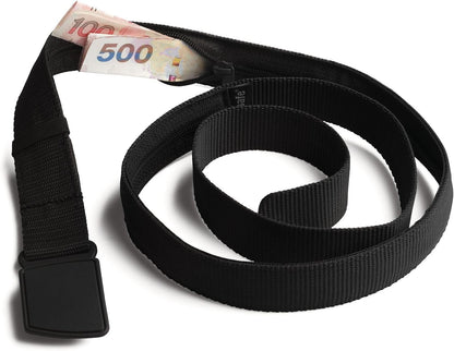 Cashsafe Anti-Theft Travel Belt Wallet, Black