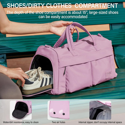 Cloud Carry On Luggage Bags for Travel Carry On Bag for Women Lightweight Travel Tote Bag Overnight Weekender Bag,Graphite Black