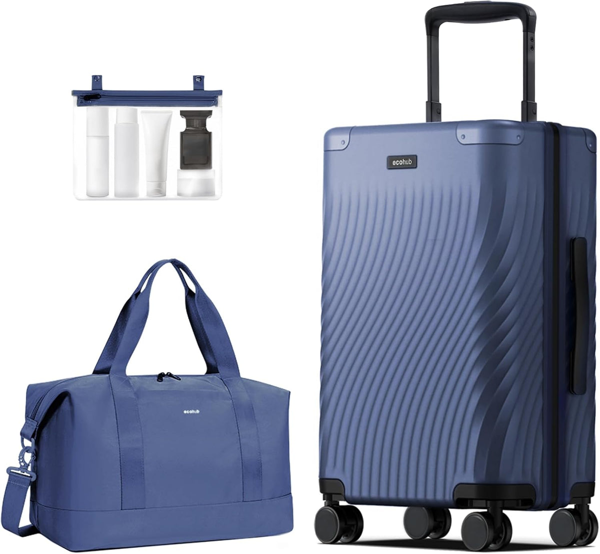 Hardside Expandable Carry On Luggage, 20" Rolling Luggage 22x14x9 Airline Approved with Spinner Wheels & TSA Lock, Lightweight Small Hardshell Travel Suitcase Valises, 20inch Carry-on Black