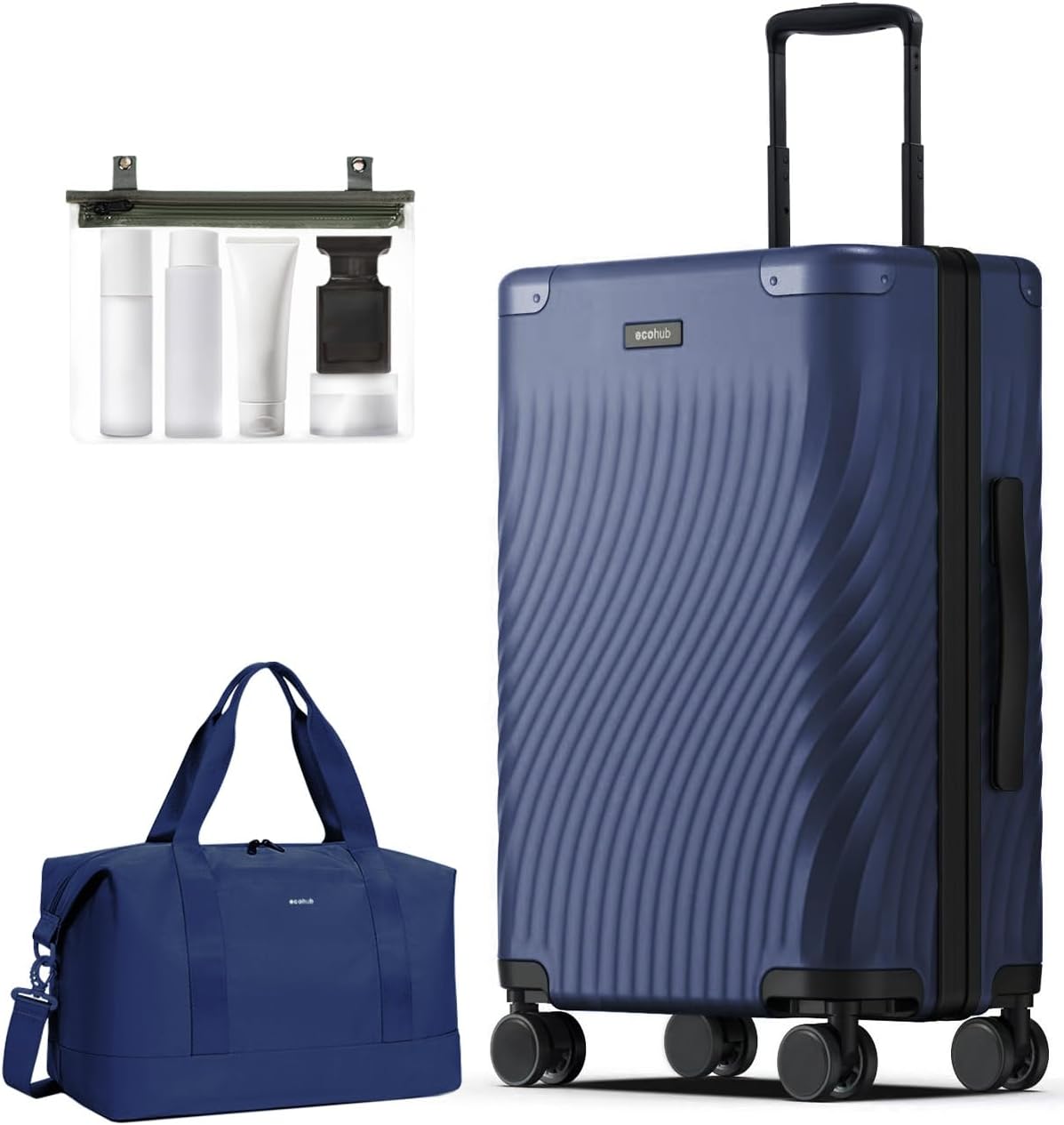 Hardside Expandable Carry On Luggage, 20" Rolling Luggage 22x14x9 Airline Approved with Spinner Wheels & TSA Lock, Lightweight Small Hardshell Travel Suitcase Valises, 20inch Carry-on Black