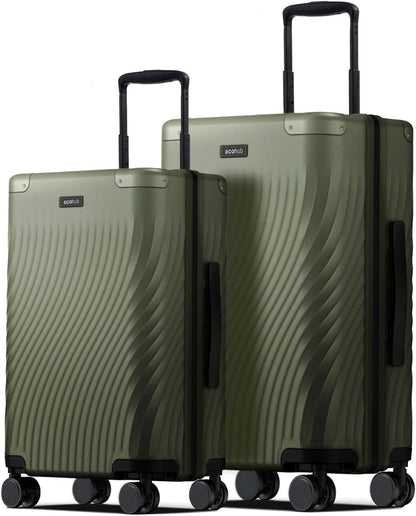 Hardside Expandable Carry On Luggage, 20" Rolling Luggage 22x14x9 Airline Approved with Spinner Wheels & TSA Lock, Lightweight Small Hardshell Travel Suitcase Valises, 20inch Carry-on Black
