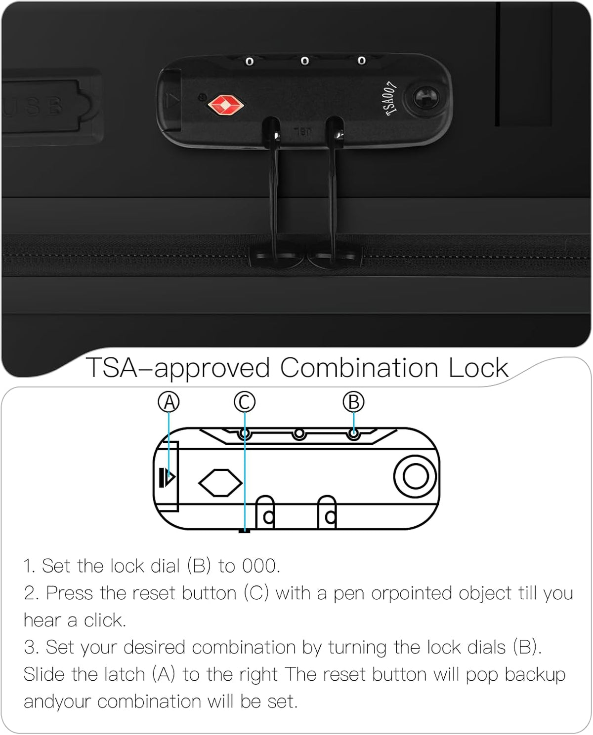Carry On Luggage Airline Approved 20 Inch Hardside Suitcase with Spinner Wheels, Lightweight PC Rolling Luggage with TSA Lock & USB Charging Port for Travel