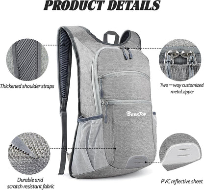 Seektop 20L Hiking Backpack Ultra Lightweight Waterproof Travel Backpack Packable Small Outdoor Bag Foldable Day Pack for Women Men