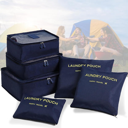 Packing Cubes Travel Essentials for Carry on Luggage Organizers Suitcase Travel Accessories (Navy Blue)