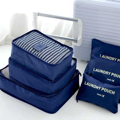 Packing Cubes Travel Essentials for Carry on Luggage Organizers Suitcase Travel Accessories (Navy Blue)
