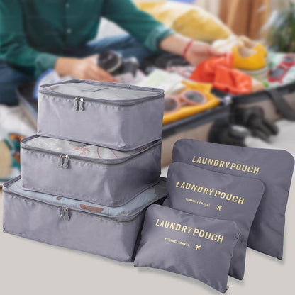 Packing Cubes Travel Essentials for Carry on Luggage Organizers Suitcase Travel Accessories (Navy Blue)