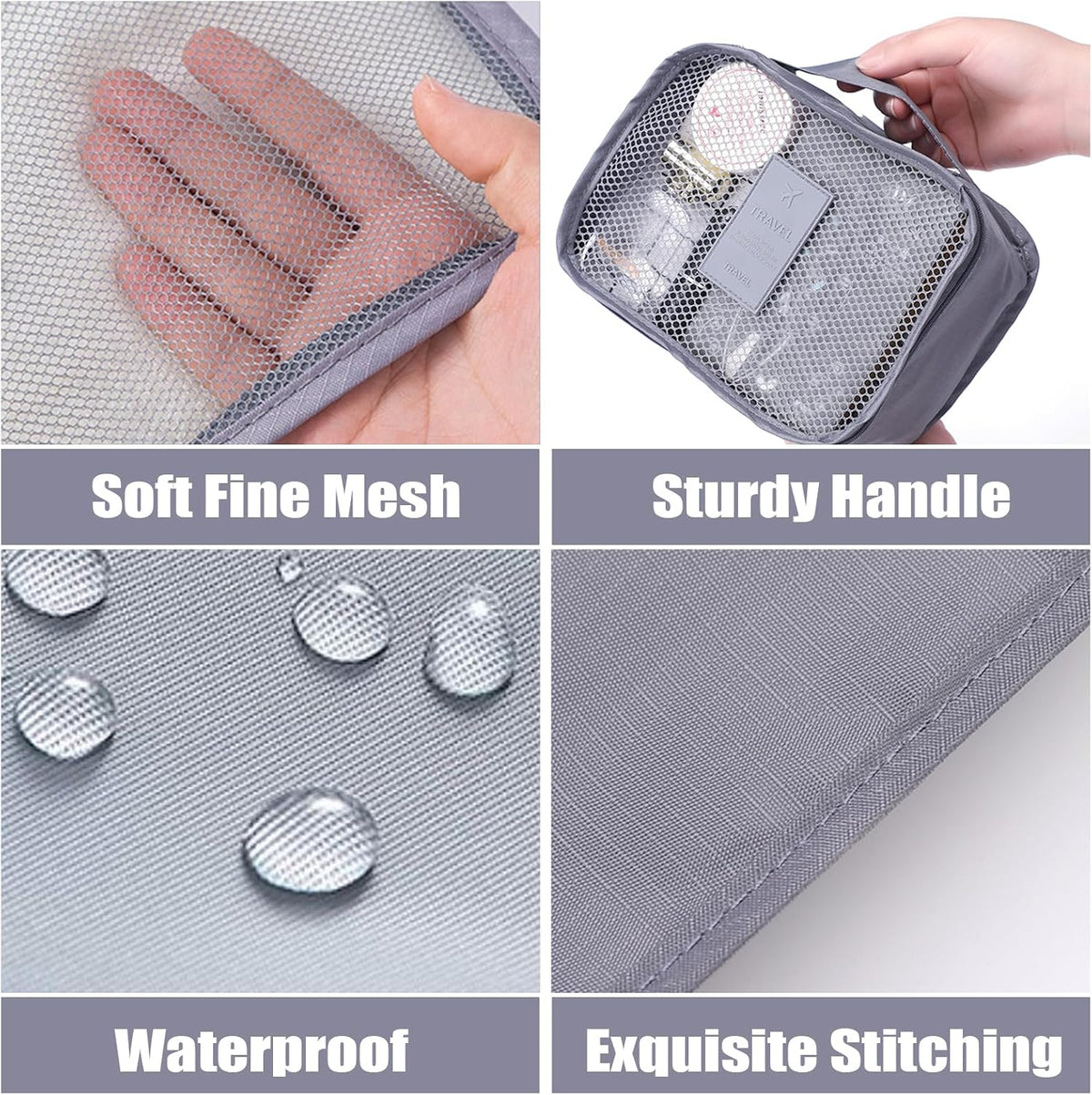 Packing Cubes Travel Essentials for Carry on Luggage Organizers Suitcase Travel Accessories (Navy Blue)