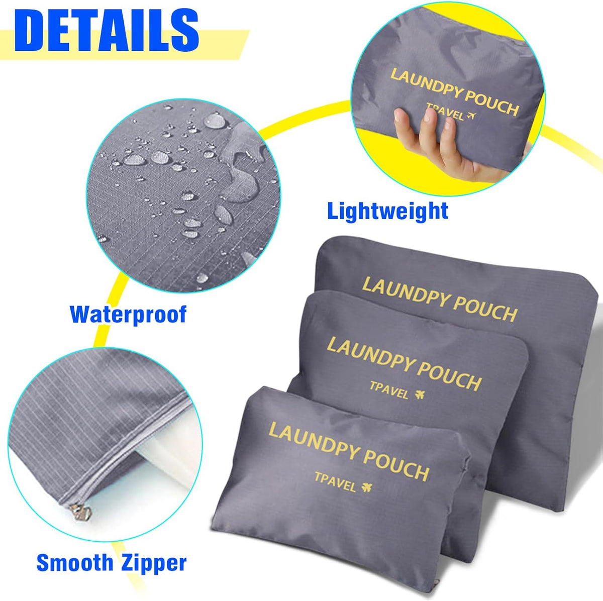 Packing Cubes Travel Essentials for Carry on Luggage Organizers Suitcase Travel Accessories (Navy Blue)
