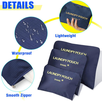 Packing Cubes Travel Essentials for Carry on Luggage Organizers Suitcase Travel Accessories (Navy Blue)