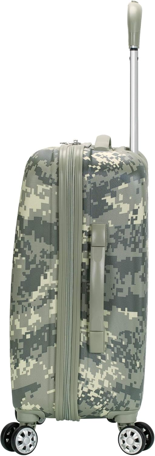 Safari Hardside Spinner Wheel Luggage, Blue Leopard, Carry-On 20-Inch