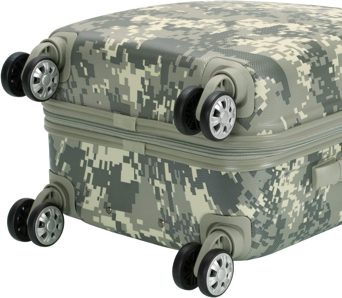 Safari Hardside Spinner Wheel Luggage, Blue Leopard, Carry-On 20-Inch