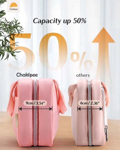 Travel Hanging Toiletry Bag for Women - Waterproof Cosmetic Organizer with Clear Window, Lightweight Bathroom Bags for Essentials, Makeup, Shampoo, Toiletries Pink, Medium