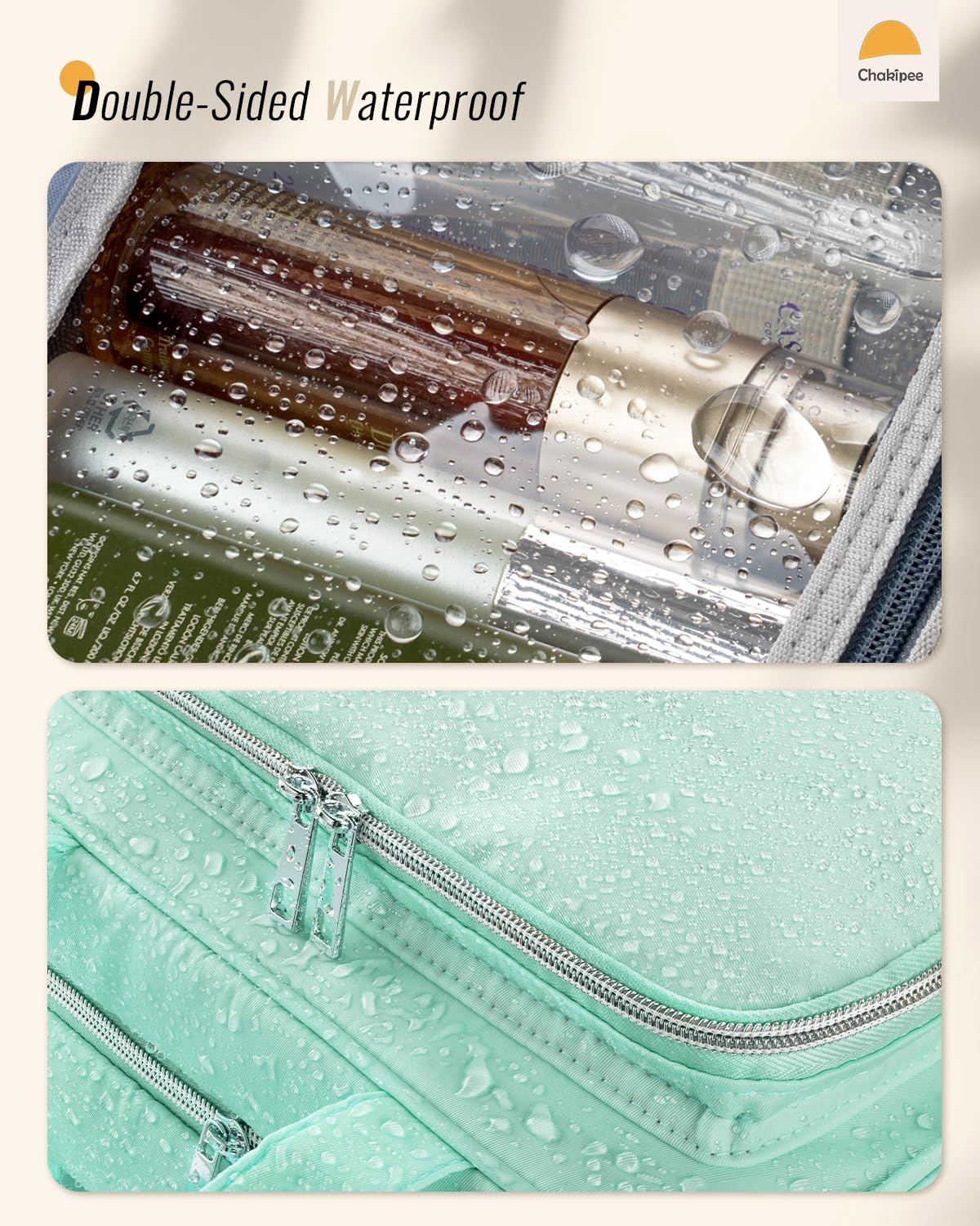 Travel Hanging Toiletry Bag for Women - Waterproof Cosmetic Organizer with Clear Window, Lightweight Bathroom Bags for Essentials, Makeup, Shampoo, Toiletries Pink, Medium