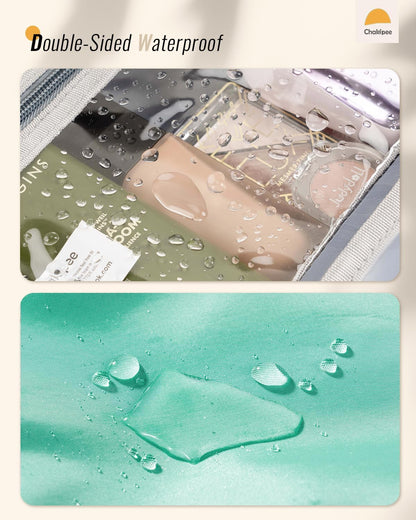 Travel Hanging Toiletry Bag for Women - Waterproof Cosmetic Organizer with Clear Window, Lightweight Bathroom Bags for Essentials, Makeup, Shampoo, Toiletries Pink, Medium