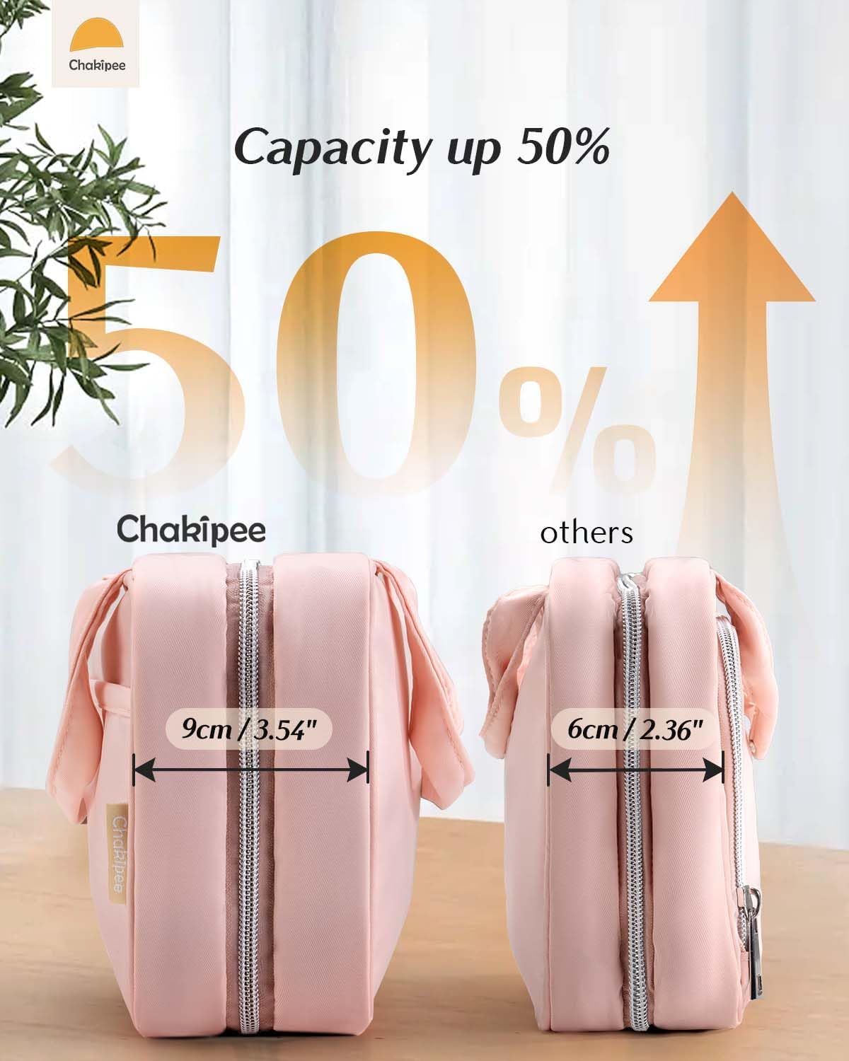 Travel Hanging Toiletry Bag for Women - Waterproof Cosmetic Organizer with Clear Window, Lightweight Bathroom Bags for Essentials, Makeup, Shampoo, Toiletries Pink, Medium