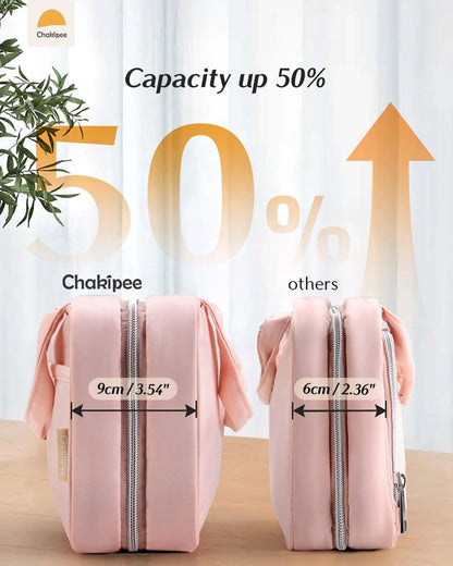 Travel Hanging Toiletry Bag for Women - Waterproof Cosmetic Organizer with Clear Window, Lightweight Bathroom Bags for Essentials, Makeup, Shampoo, Toiletries Pink, Medium