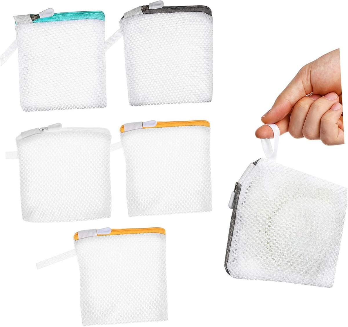 6pcs Mesh Laundry Bags Set for Washing Machine Protect Delicate Garments Travel Organizer Multi-functional Storage for Clothes and Underwear